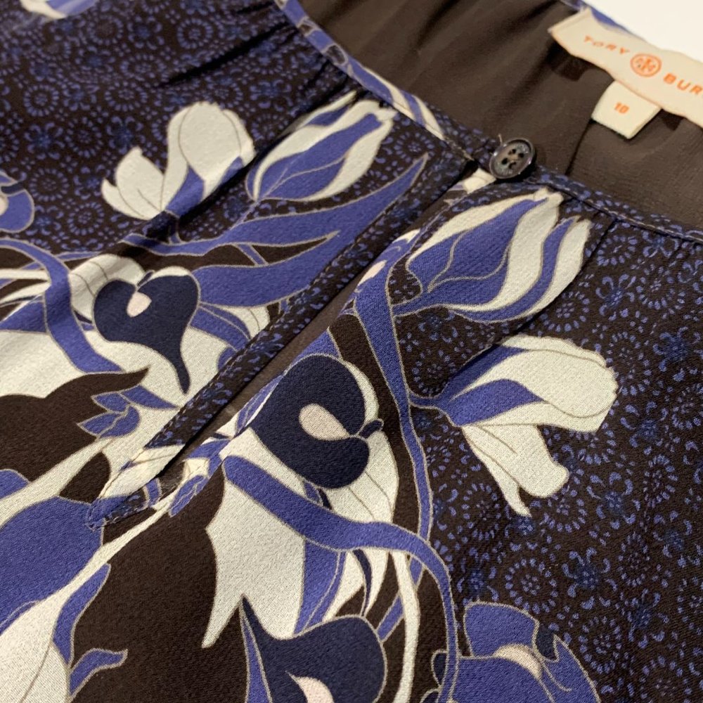 Tory Burch ‘Lisa' Print Silk Blouse Sz10 - Picture 3 of 12
